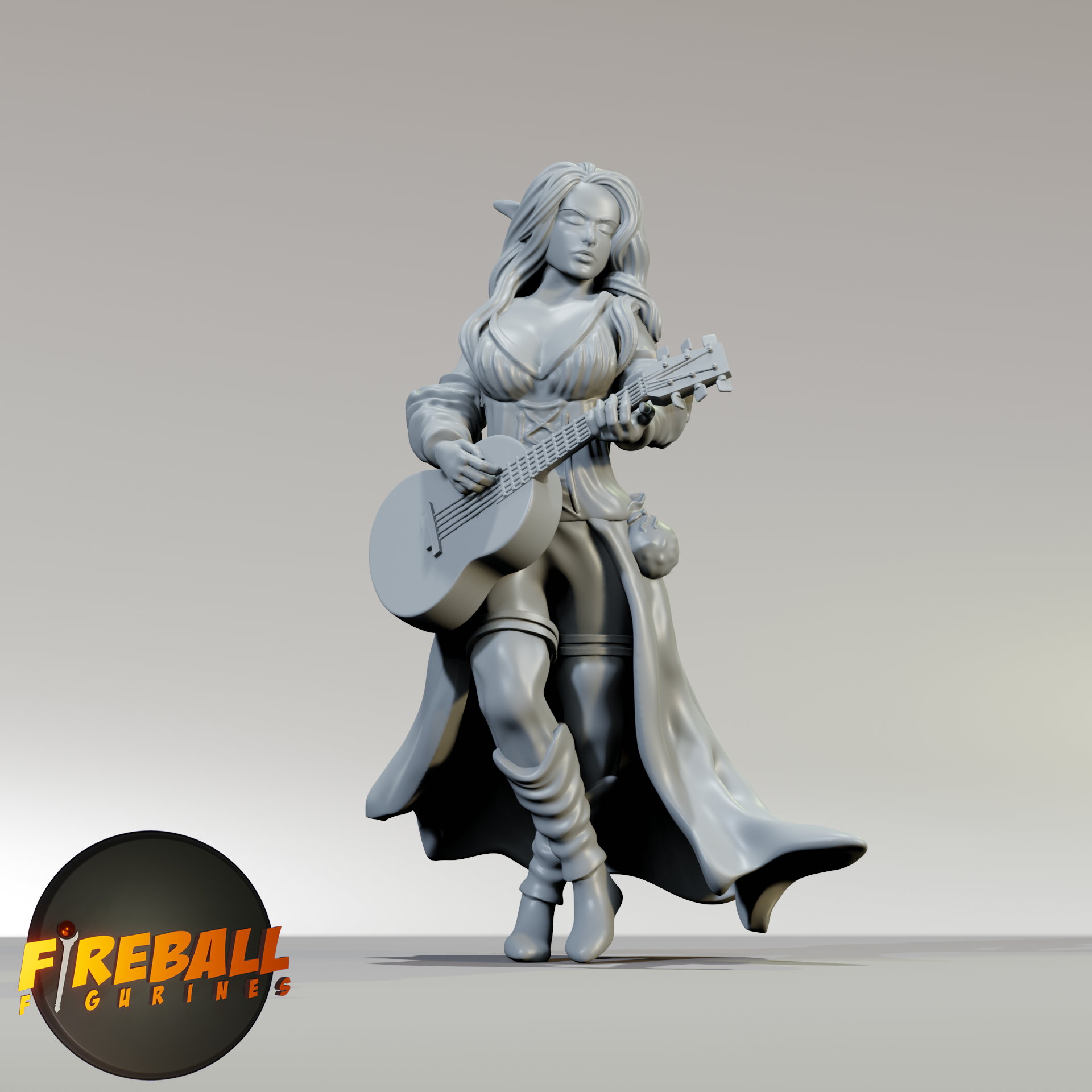 Seren, Female Half-Elf Bard